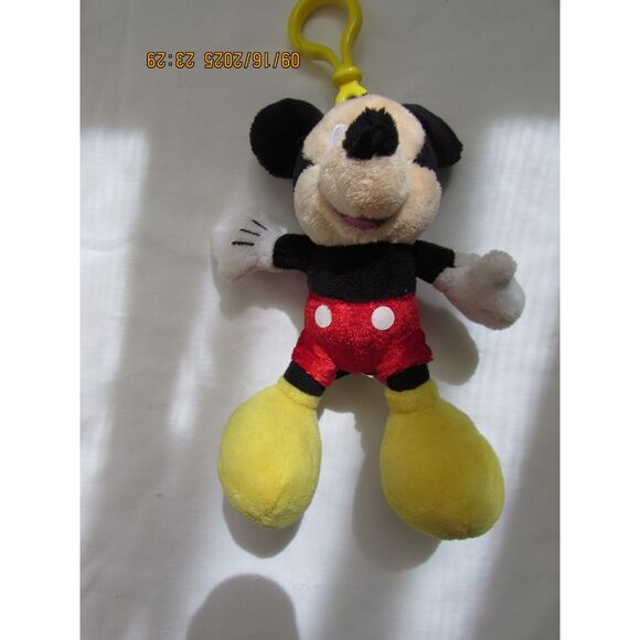 Disney Mickey Mouse stuffed key chain key ring - Picture 1 of 6